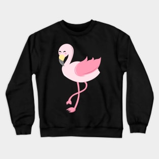 Cute Pink Flamingo Crewneck Sweatshirt